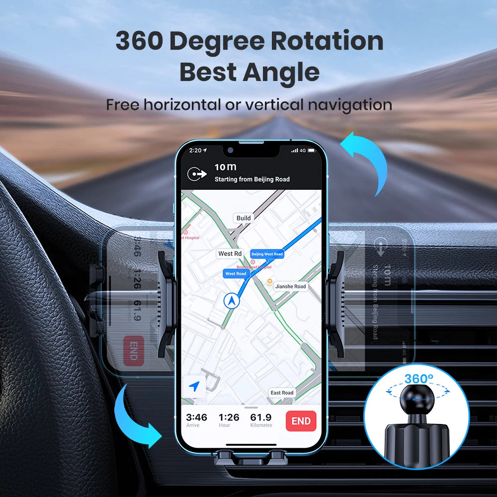 360° Magnetic Car Phone Holder - Universal Air Vent Mount